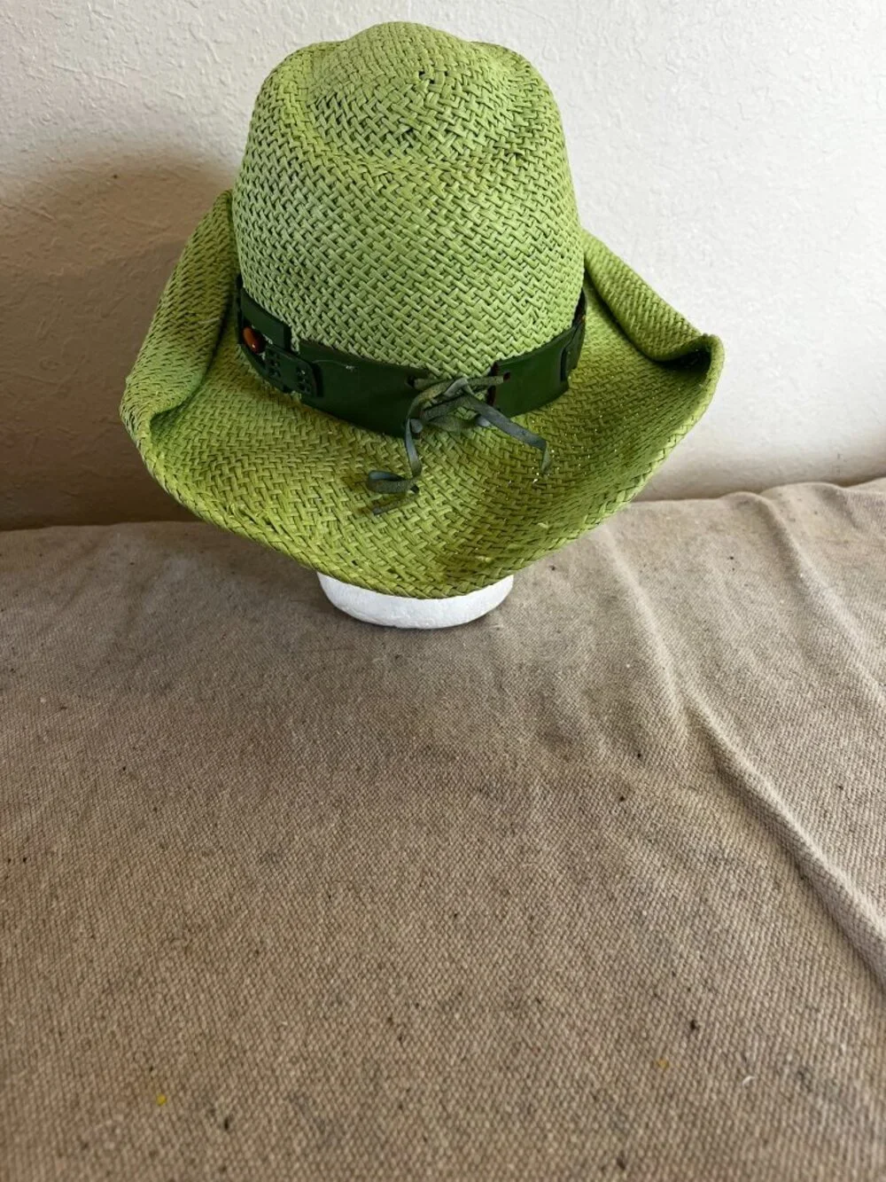 BullHide By Montecarlo Hat Green Straw Festival Concert Western Cowgirl Hat Szsm